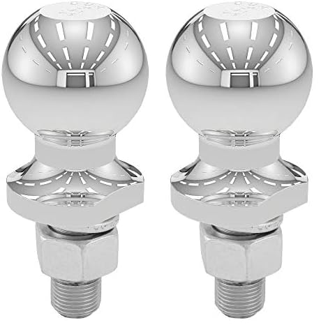 Curt 40003 Chrome Trailer Hitch Ball, 3,500 Lbs, 2-Inch Diameter, 3/4 X 1-3/4-Inch Shank, Universal Fit (Pack Of 2)