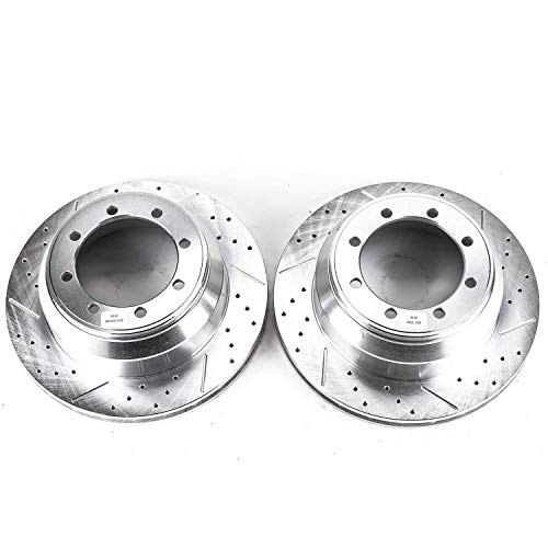 Power Stop AR8570XPR Rear Evolution Drilled & Slotted Rotor Pair