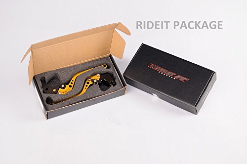 Ride It Short Brake Clutch Levers For Ninja 250R 2008-2012, Ninja 300R Z300 2013-2018,Ninja400 Z400 2018-2020,Z250/Sl 2015-2017,