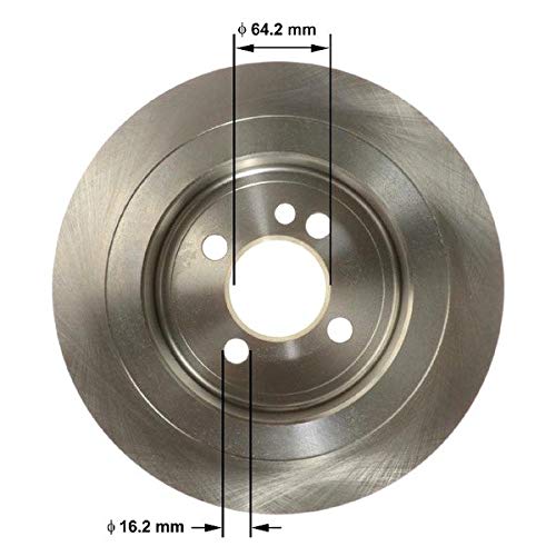 Bendix Premium Prt6165 Rear Brake Rotor For Mini Cooper 2015-2009