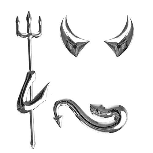 Xotic Tech Cute 3D Pvc Devil Style Demon Sticker, Auto Car Emblem Decal Decoration Waterproof Self-Adhesive Car Logo Sticker Uni