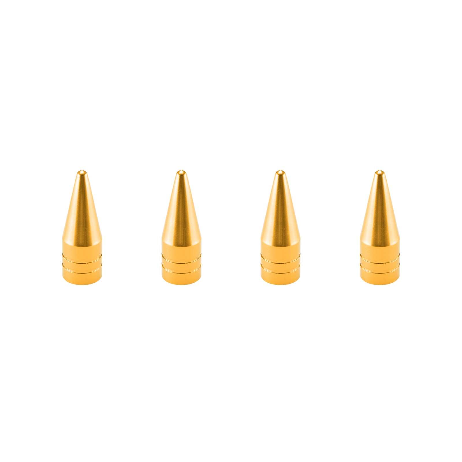 Tvc29 Gold 4Pcs Long Spike Spiked Tire Valve Stem Caps Metal Thread Wheel Tires