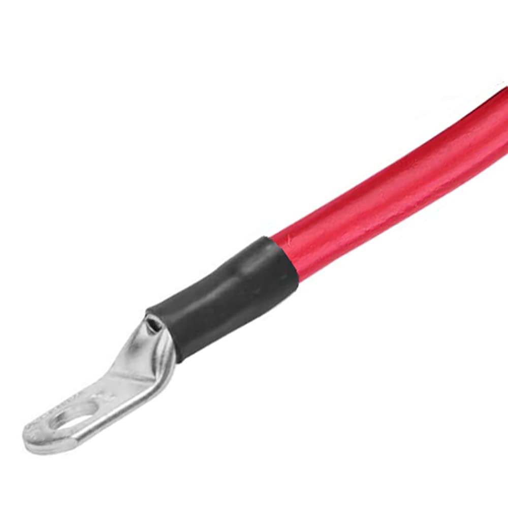 ROYFACC 5 AWG Battery Cable 20 Inch Five Gauge Pure Copper Electrical Wire with 5/16'' Ring Terminals for Auto Car Solar ATV Law