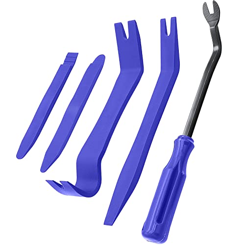 Eldhus 5 Pcs Car Trim Removal Tool Kit Upholstery Tools, Auto Clip Removal Pry Tool For Door Dash Dashboard Panel Fastener Remov