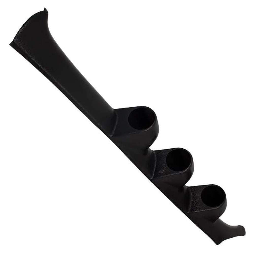 GlowShift Black Triple Pillar Gauge Pod Compatible with Acura Integra 1994-2001 - ABS Plastic - Mounts (3) 2-1/16'' (52mm) Gauge