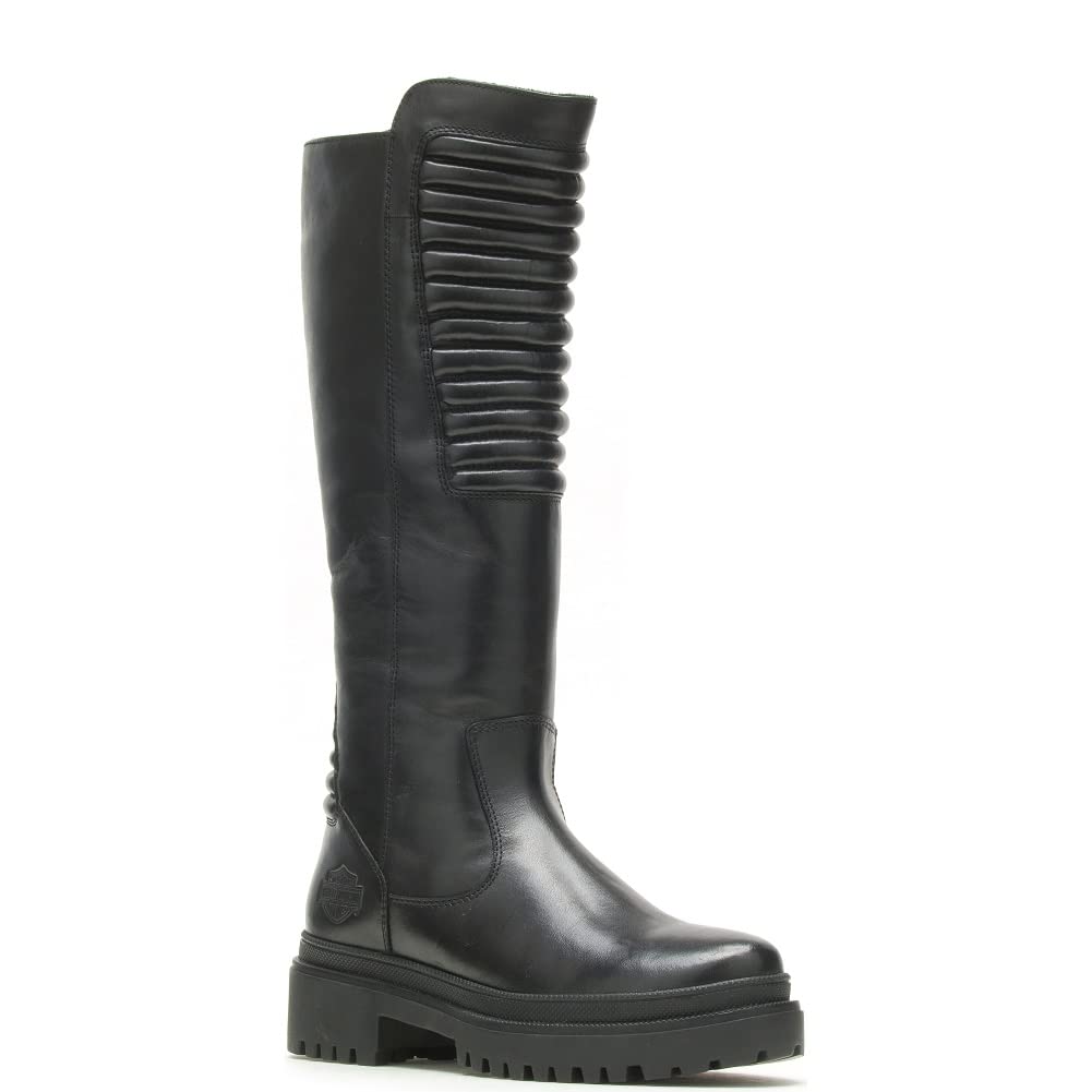 Harley-Davidson Women's Kamton 13.5-Inch Motorcycle Boots, D87216 (Black, 5.5)