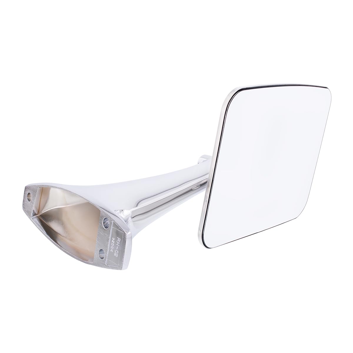 United Pacific 110748 Stainless Steel Exterior Mirror Set for 1970-72 Chevy/GMC Truck, Polished Mirror Head - Set of 2 (Flat Mir