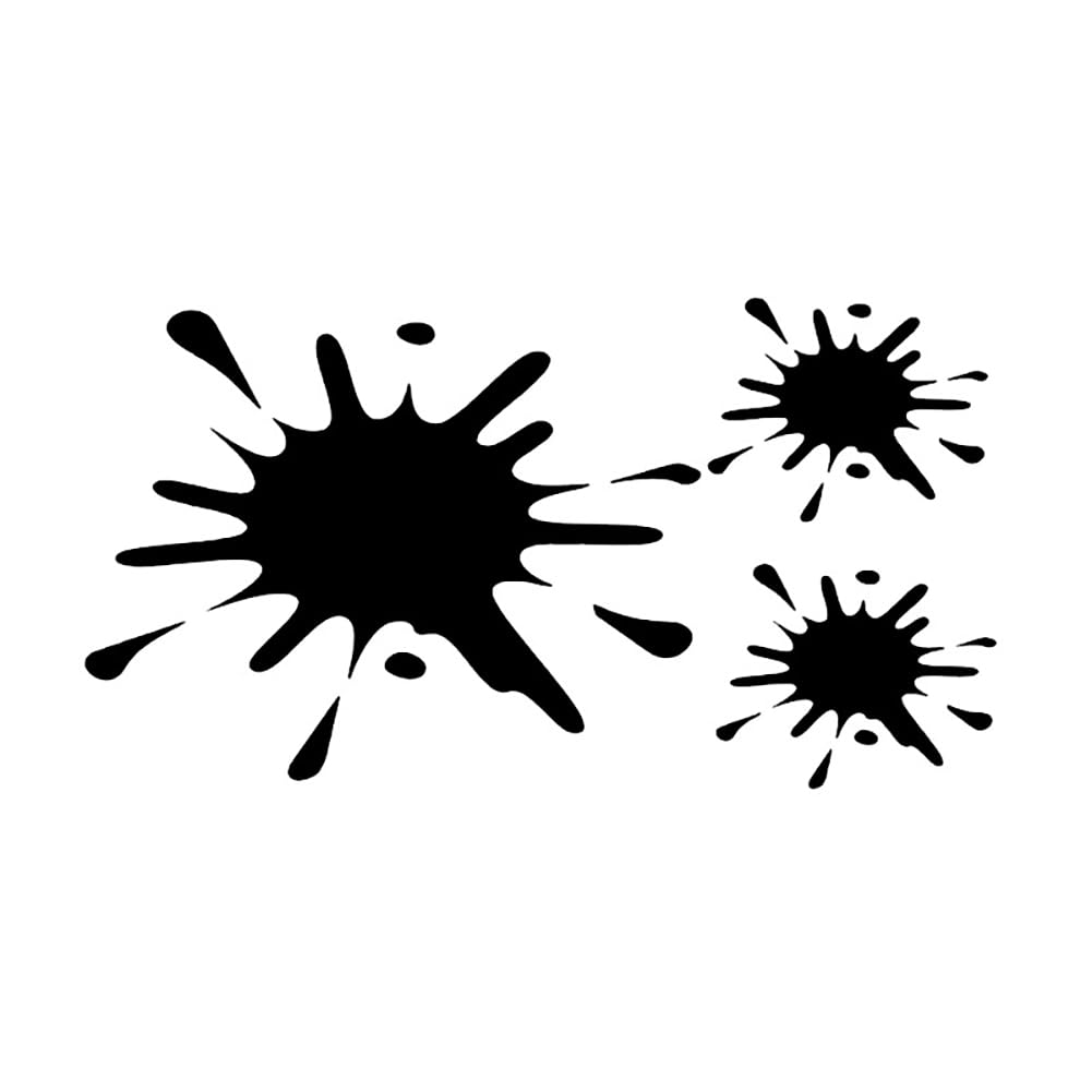 JSCARLIFE Mud Splatter Pattern Car Sticker, Self-Adhesive Vinyl Graphics Decals for Car/Truck, Universal Car Hood Body Side Rear