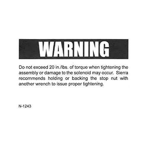 Sierra International 18-5817, Solenoid, Vertical Post, Angled Bracket