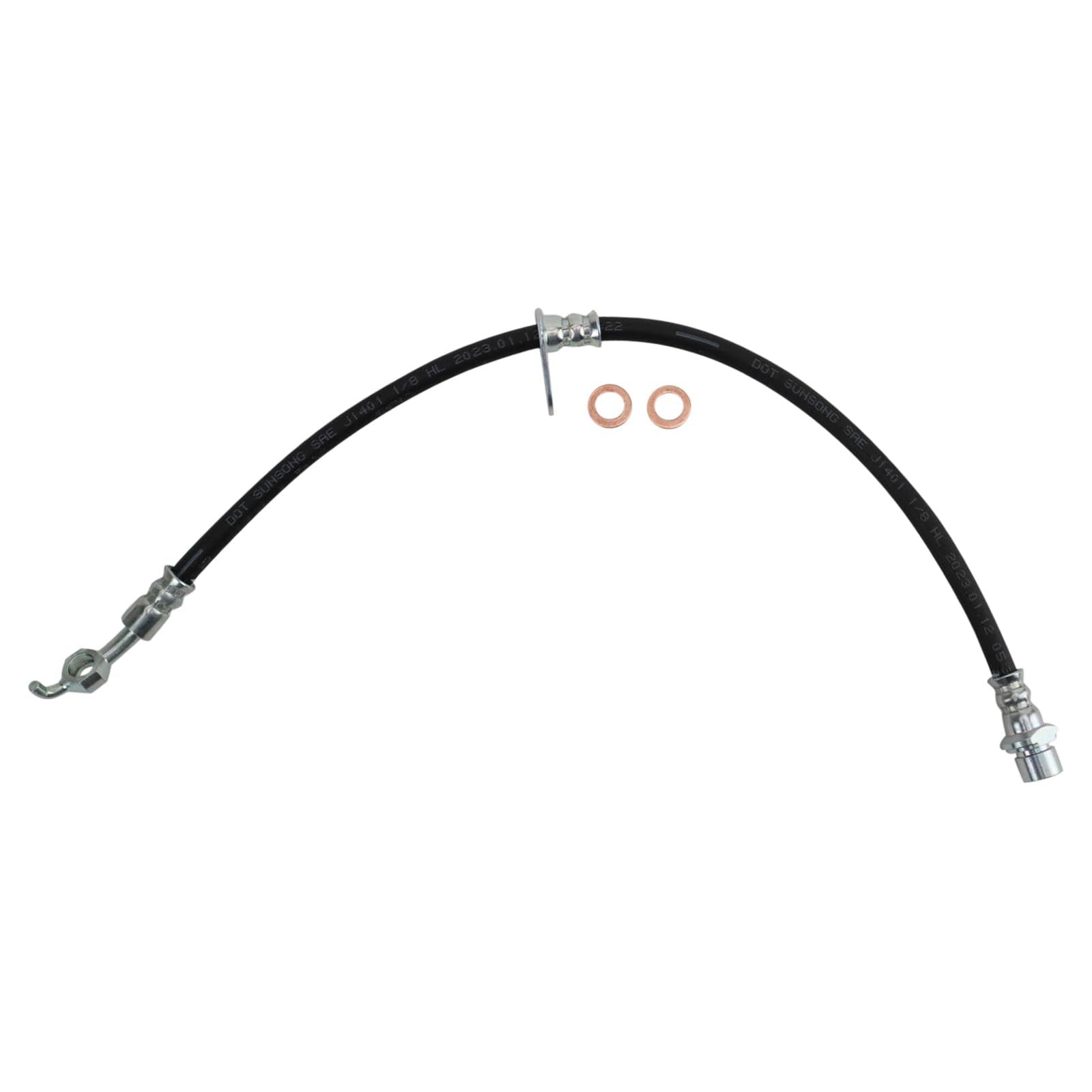 Trq Front Brake Hose Set Compatible With 1996-2003 Toyota Rav4