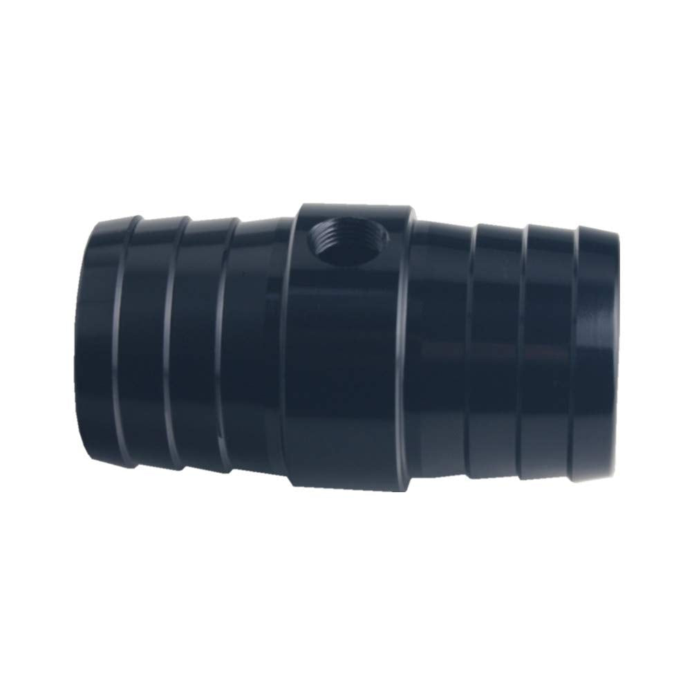 Dewhel 1-1/4' Hose W/ 1/8' Npt Steam Port Adapter Top Radiator Ls Swap Coolant (Black)
