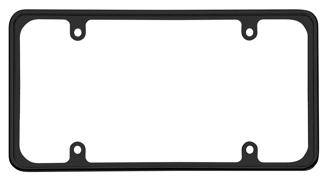 Cruiser Accessories 30650 License Plate Frame - Perimeter, Black