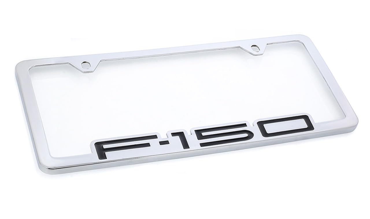 Ford F150 Metal License Plate Frame - Contoured Edge