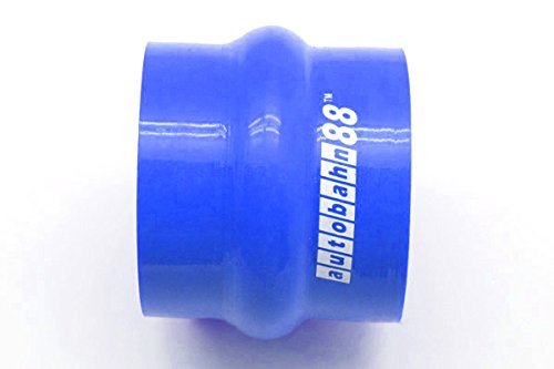 Autobahn88 Automotive Silicone Hose Bend, Straight Hump Coupler, ID=4'' (102mm), Length 3'' (76mm), Wall Thickness= 0.2'' (5mm),