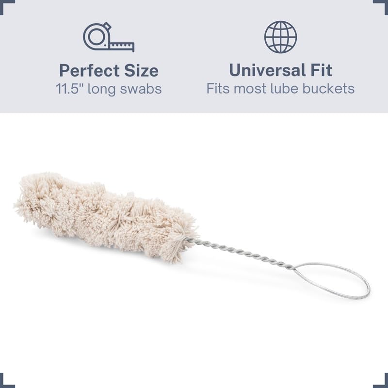 Wenses Tire Lube Brush Applicator Swab (3-Pack), 11.5'' Length, Includes Tread Depth Gauge