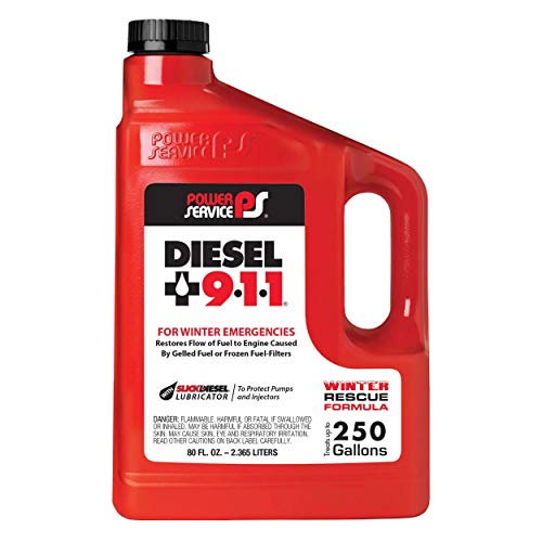 Power Service Diesel 9-1-1 Winter Rescue Formula, 64 oz, Red, Model 8064-06