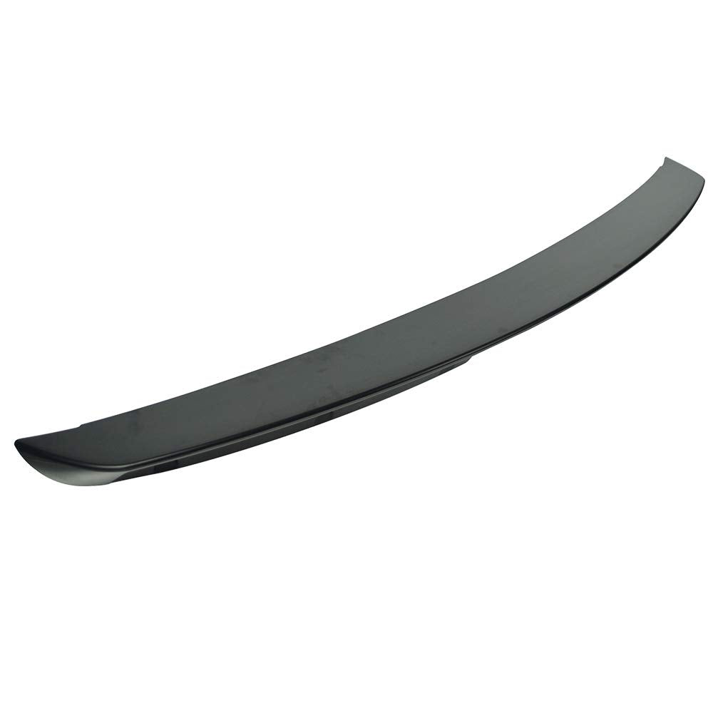 IKON MOTORSPORTS Trunk Spoiler for 1990-1997 Mazda Miata MX5, ABS Plastic, Unpainted Black, Model AST-MMT90T1-A
