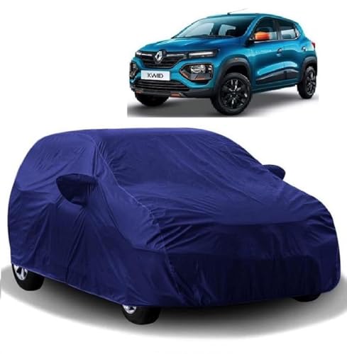 Carigiri Blue Car Body Cover For Renault Kwid(Triple Stitched,Mirror Pockets,Uv Resistant,Dustproof)(Models2015, 2016, 2017, 20