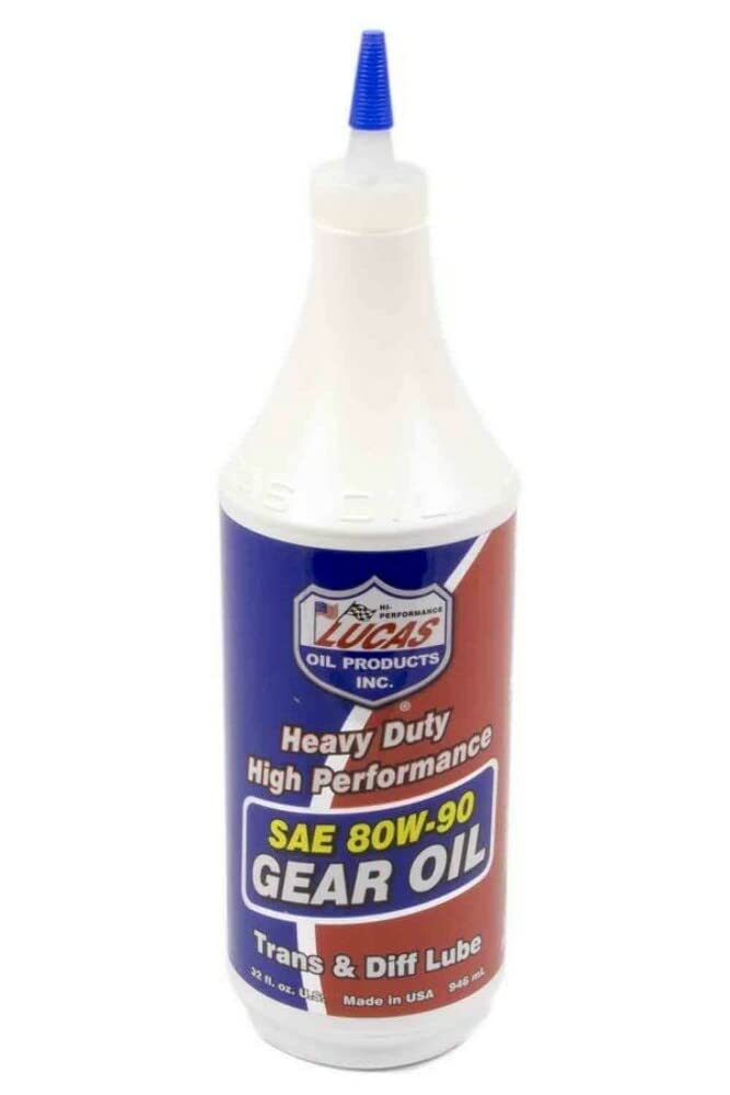 Lucas 10043 Heavy Duty Gear Oil, 32 Oz, Plastic Bottle, Amber, Liquid