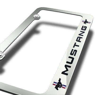 Elite Automotive Products, Inc. License Plate Frame for Ford Mustang (Chrome)