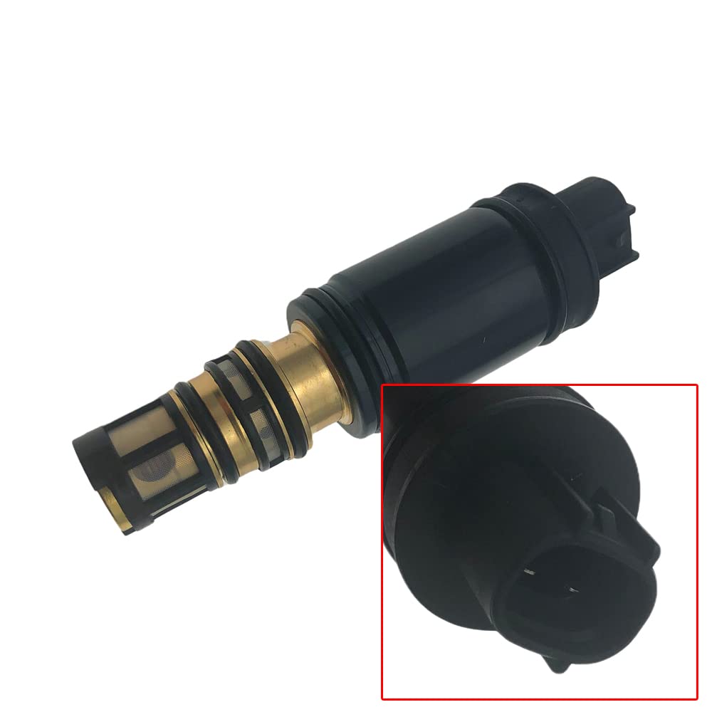 Generic Stainless Steel A/C Compressor Control Solenoid Valve Electronic 2 Pin Connector Compatible With Sienna 3.5 Liter V6 Engine 2011-2016 Replacement For Tsb19C Compressor