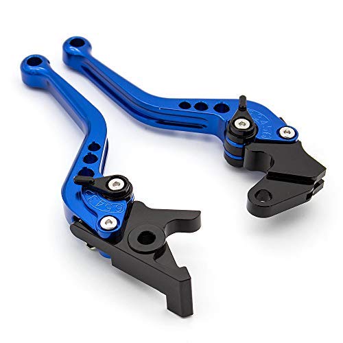 FXCNC CNC Aluminum Short Adjustable Brake Clutch Levers Compatible with YFM700 Raptor 700 R 2008-2022, YFZ450 YFZ450R YFZ450X 20
