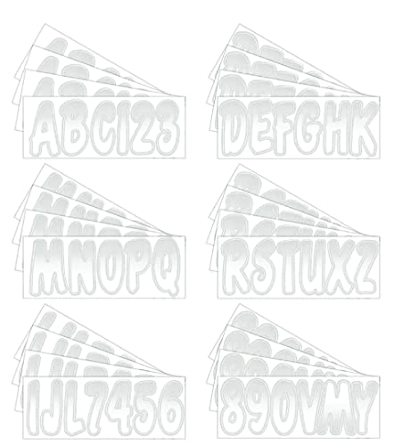 Hhardline Products Series 200 Factory Matched 3-Inch Boat & Pwc Registration Number Kit, White/Silver - Whsig200