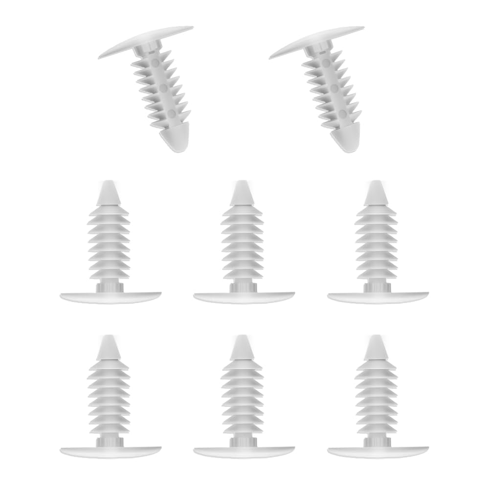 VKQTS 8PCS Car License Plate Hole Plugs,Portable Nylon Car Bumper Plugs License Plate Holes for Fastening,Universal Cars License