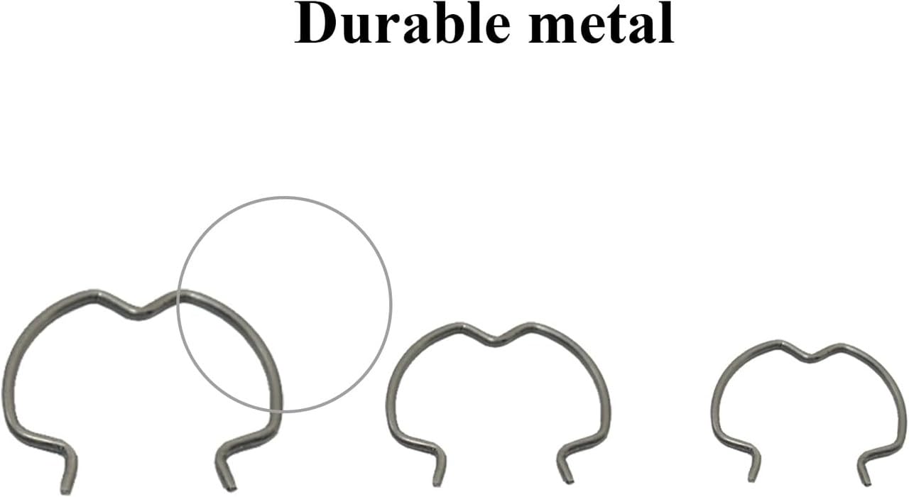 18 Pcs 800-801 Quick Connector Clips, 6-3/8'', 6-1/2'', 6-5/8'', Transmission Cooler Line Clips, 3 Different Size