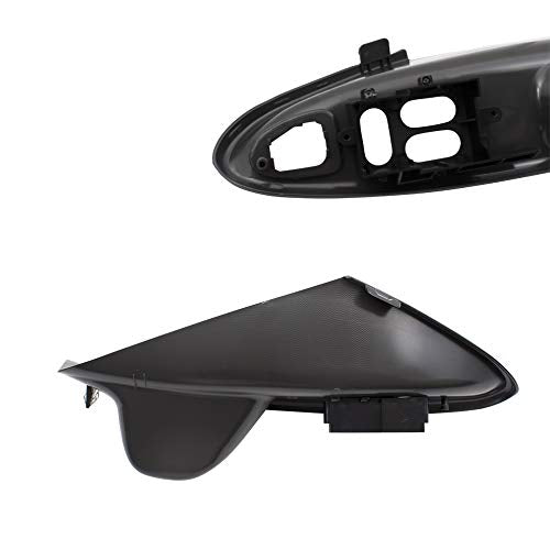 Brock Replacement Pair Set Inside Interior Door Pull Handle Switch Panel Housings Medium Graphite Compatible With Mustang Coupe