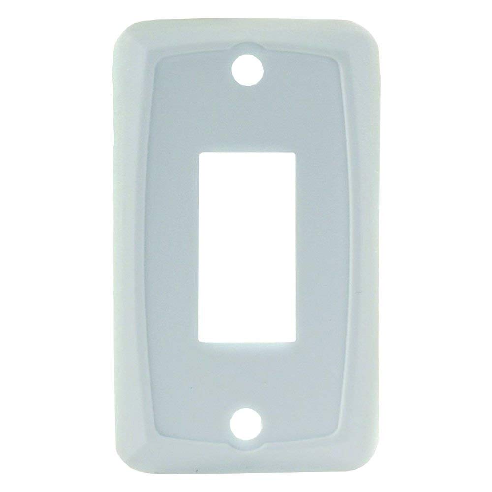 Jr Products 12845 White Single Switch Face Plate
