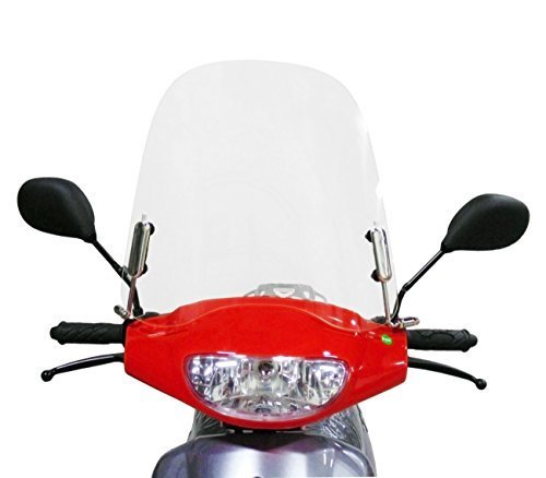 MMG Scooter Windshield 3 millimeters Clear Plastic Acrylic comes with mounting hardware