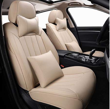 Pegasus PremiumPremium Italian Leather car seat Cover for ecosport (Beige)