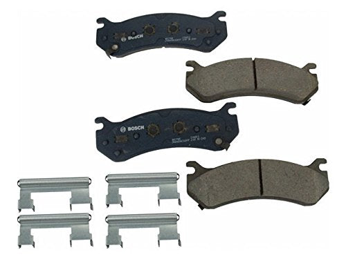 BOSCH BC785 QuietCast Premium Ceramic Disc Brake Pad Set - Compatible with Select Cadillac Escalade; Chevrolet Avalanche, Expres