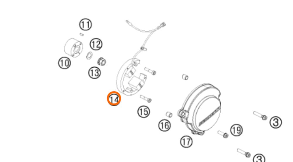 Ktm New Oem Stator Assembly 50 Sx Sxs Mini Jr Sr 2002-2018 45139004000