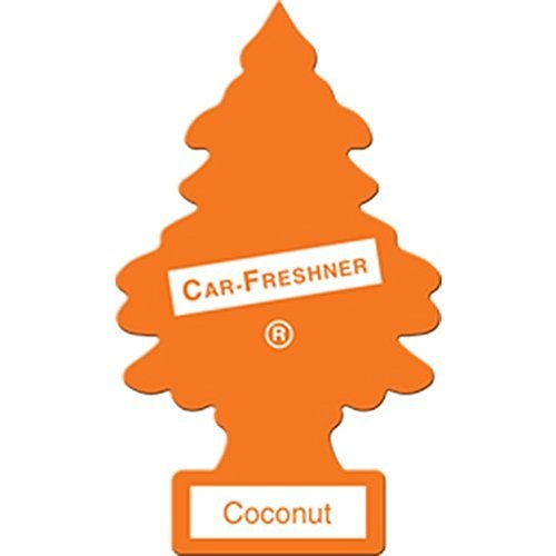 Little Trees Car Air Freshener | Hanging Paper Tree For Home Or Car | Coconut | 3 Pack
