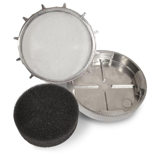 Viair 3/8&quot; NPT Intake Air Filter Muffler Assembly, Metal, Silver 92627