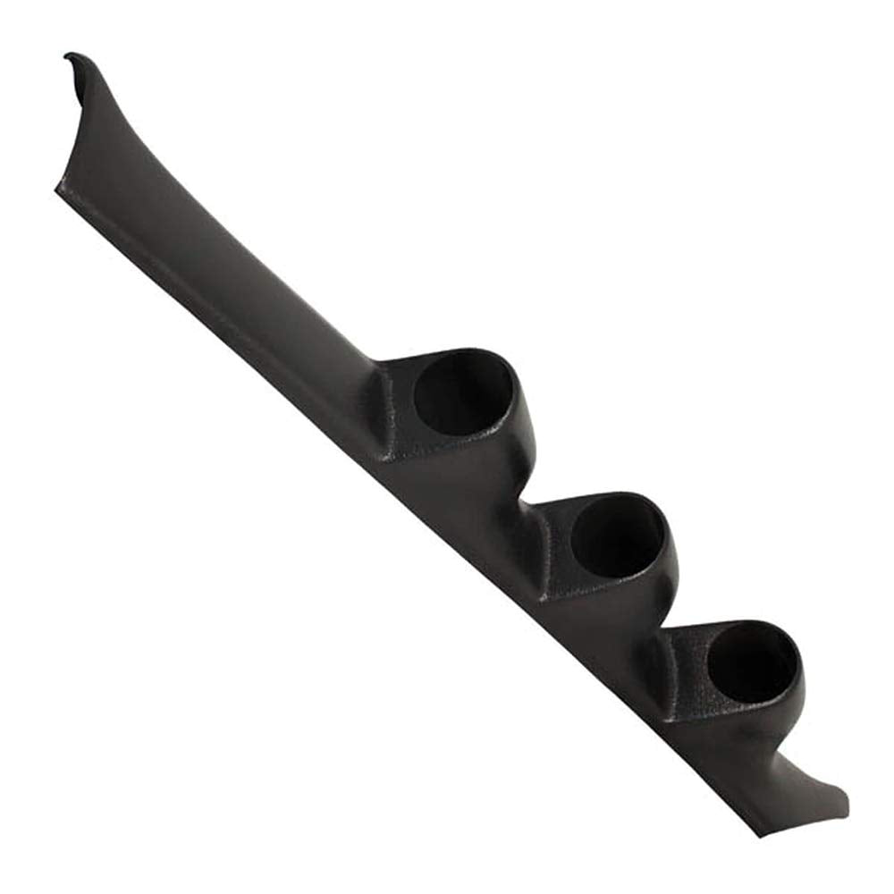 GlowShift Black Triple Pillar Gauge Pod Compatible with Honda Civic 1992-1995 - ABS Plastic - Mounts (3) 2-1/16'' (52mm) Gauges 