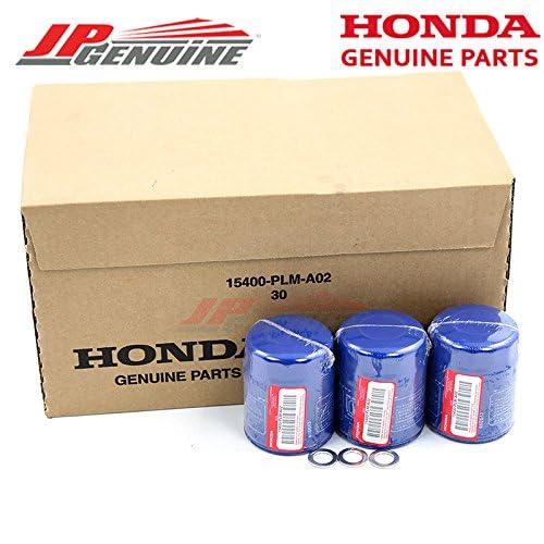 Genuine Honda / Acura Engine Oil Filter + Washers 15400-Plm-A02 - Set Of 3