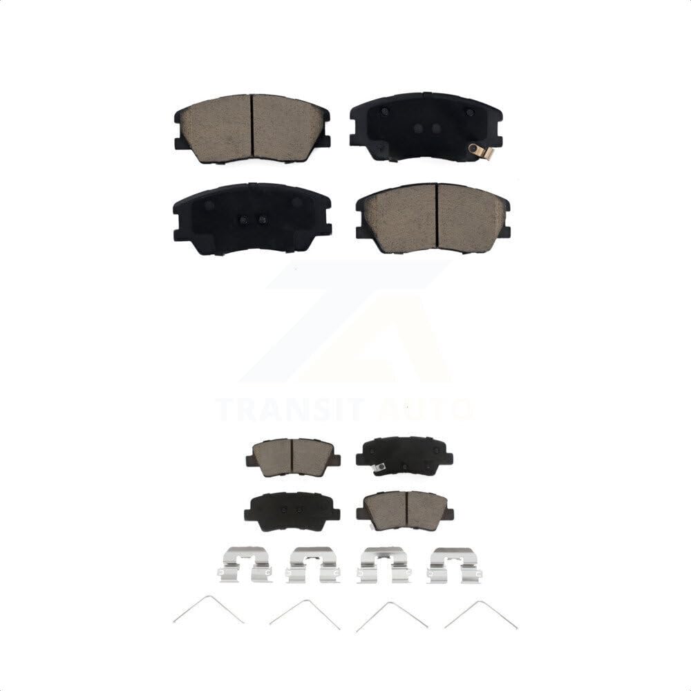 Cmx Front Rear Ceramic Brake Pads Kit Replacement For 2019-2022 Kia Soul Turbocharged Kcx-100560