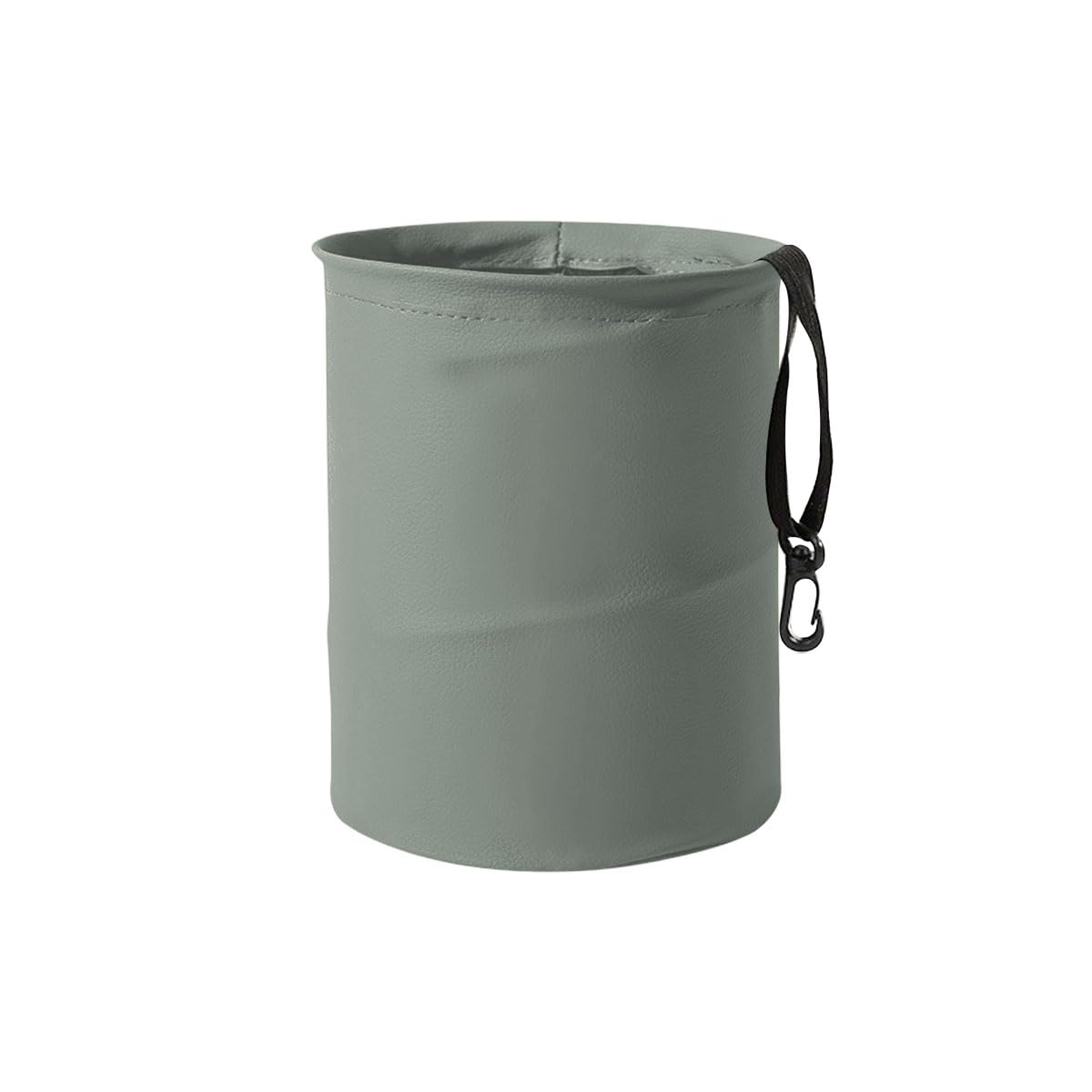 LHDOS Car Trash Can, PU Leather Waterproof Leak Proof Car Garbage Can, Collapsible Pop Up Car Trash Bin, Multipurpose Foldable C