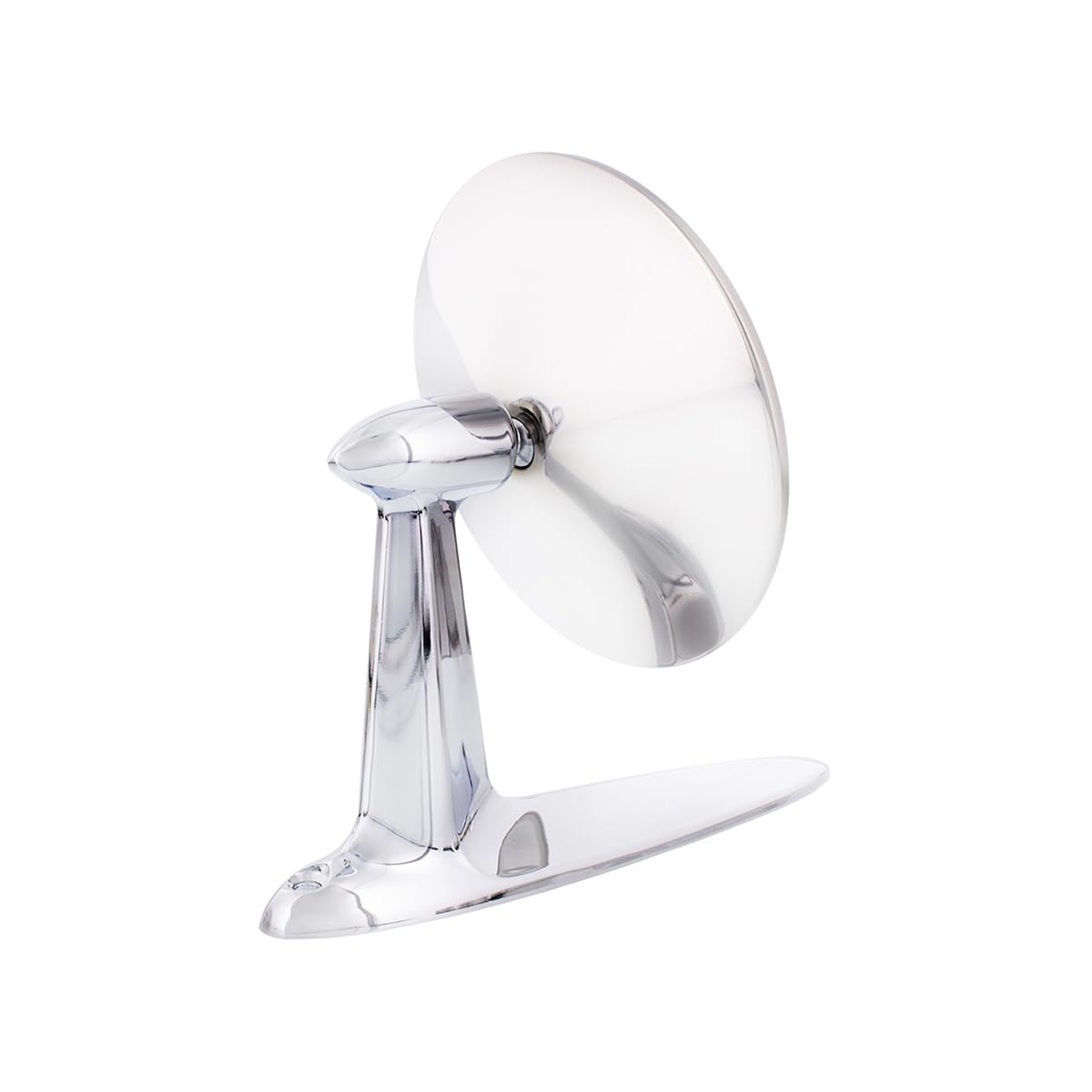 United Pacific C555728 Stainless Steel Exterior Rear View Mirror for 1955-57 Chevy Passenger Car, Chrome Plated Mirror Arm, L/H or R/H Application – ONE UNIT