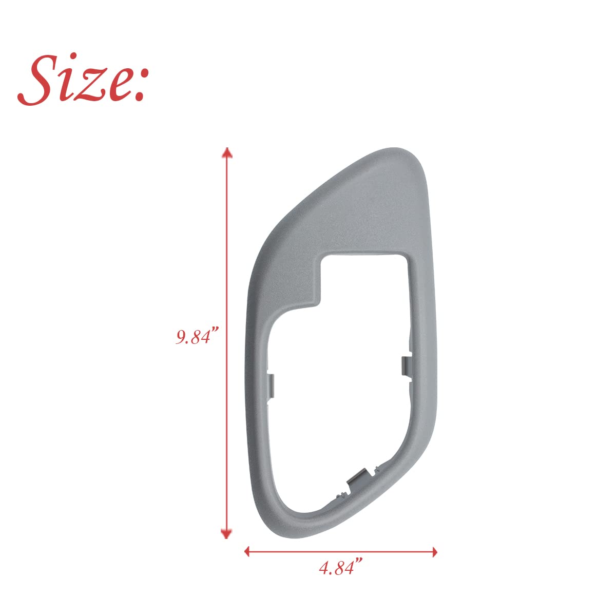 Rlb-Hilon Interior Door Handle Trim Bezel Compatible With Chevy Gmc Silverado Suburban Tahoe Yukon C1500 C2500 C3500 K1500 K2500