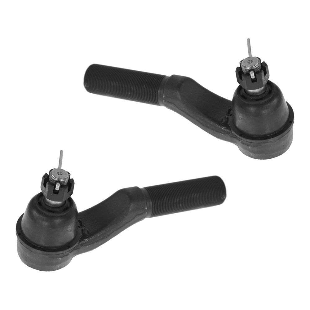 TRQ Front Outer Tie Rod Set Compatible with 2003-2006 Ford E-150 2003-2005 E-150 Club Wagon 1992-2002 E-150 Econoline E-150 Econ
