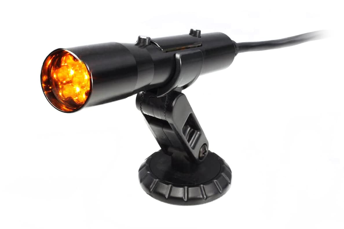 Holley 840008 Sniper Standalone CAN Shift Light Black Tube Yellow LED Direct Wire Connection Sniper Standalone CAN Shift Light