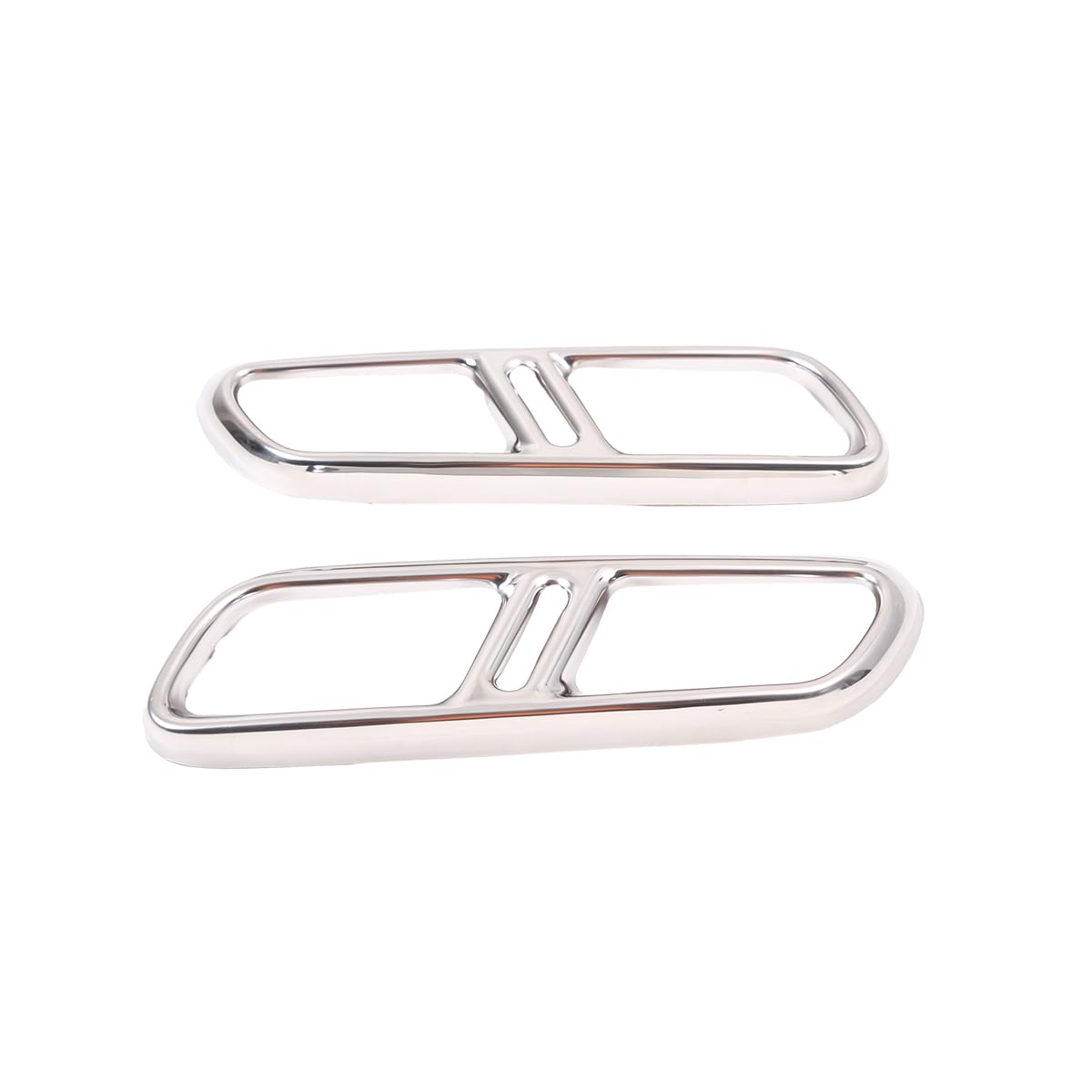 Automotive Tail Throat Exhaust Cap Trim Exhaust Muffler Tube Compatible With Land Rover Range Rover Sport 2023 2024 Automotive Tail Throat Exhaust Cap Trim Accessories (Style A Bright Light)