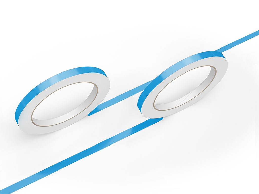 3M 50 Light Blue Gloss Vinyl Pinstriping Tape - Vinyl Striping Lines Stickers, Striping (1/2In X 150Ft Roll)