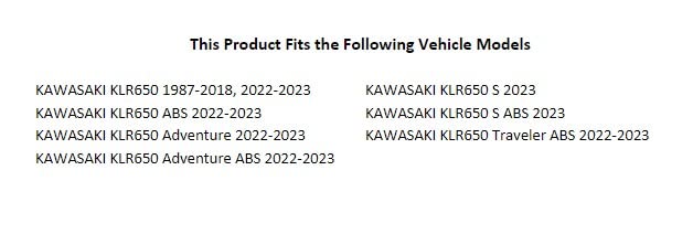 Tusk First Line Air Filter Compatible with Kawasaki KLR650 1987-2018, 2022-2025