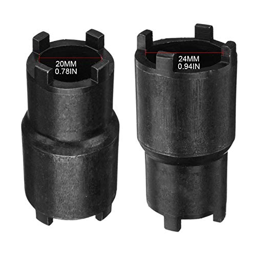 Qisf 2Pcs Bipolar Clutch Tool 24Mm 20Mm Wrench Lock Nut Spanner For Honda Atc 110 125 Atc 90 Ca 200 Cb 200 Motorcycle Bike Taotao Roketa Ssr Atv Dirt Bike