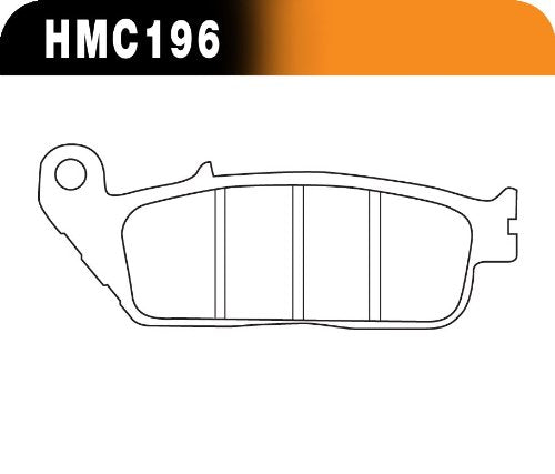 Hawk Performance Hmc196Hh Metallic Motorcycle Brake Pad Set